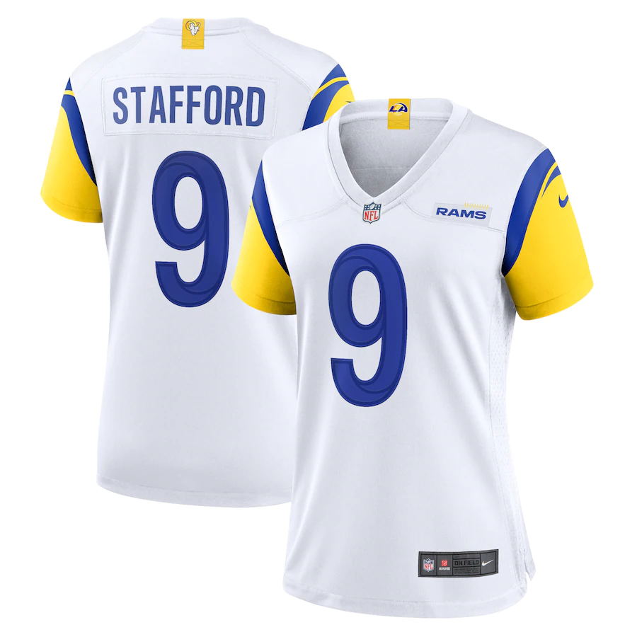 Women Los Angeles Rams #9 Matthew Stafford Nike White Limited NFL Jerseys->los angeles rams->NFL Jersey